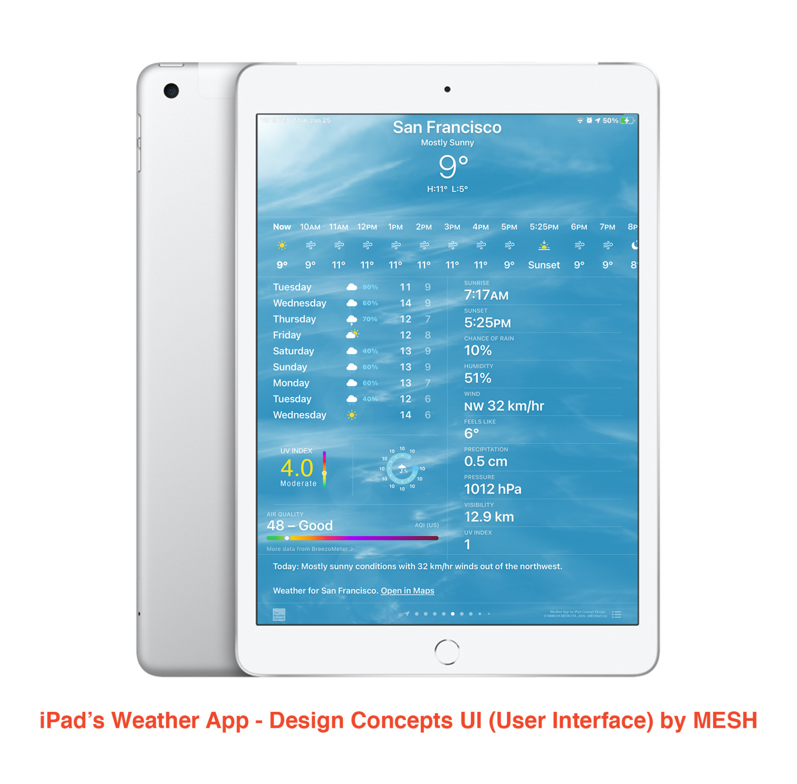 ©-MESHart.ca-2021-Nimesh-Devkota-APPLE-iPad-San-Francisco-UI-Weather-App-Design-by-MESH-Landscape-No-Copying-Without-Explicit-Permission